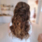 half opgestoken kapsel