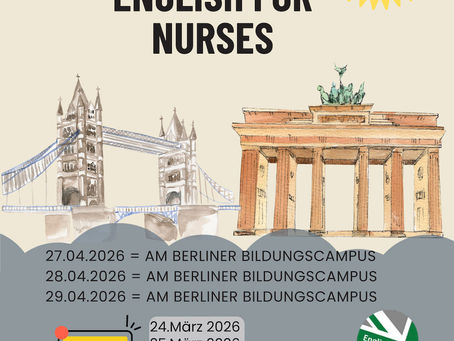 Teaching partnership with Berliner Bildungscampus für Gesundheitsberufe: Courses in 2026 Available to Book Now! 