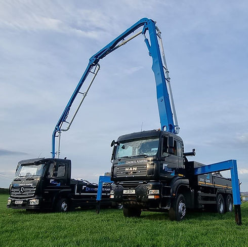 Dean Concrete Pumping, concrete boom pump, South West of England