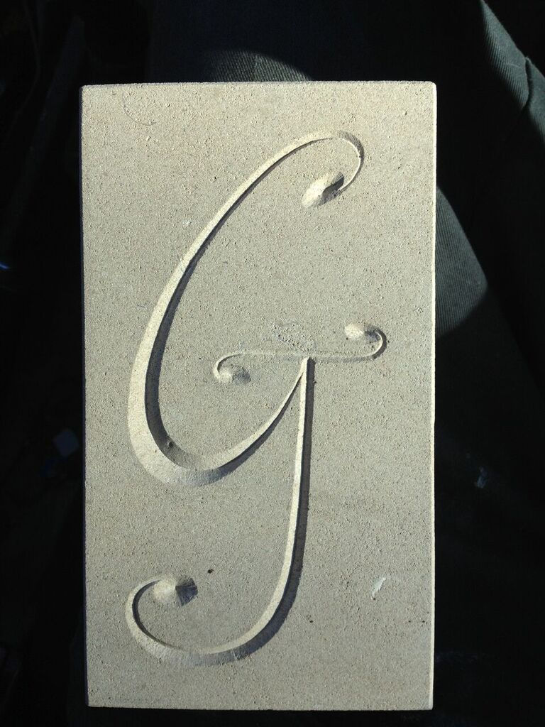 Stonemason South West England letter cutting