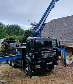 Dean Concrete Pumping, concrete line pump, South West of England
