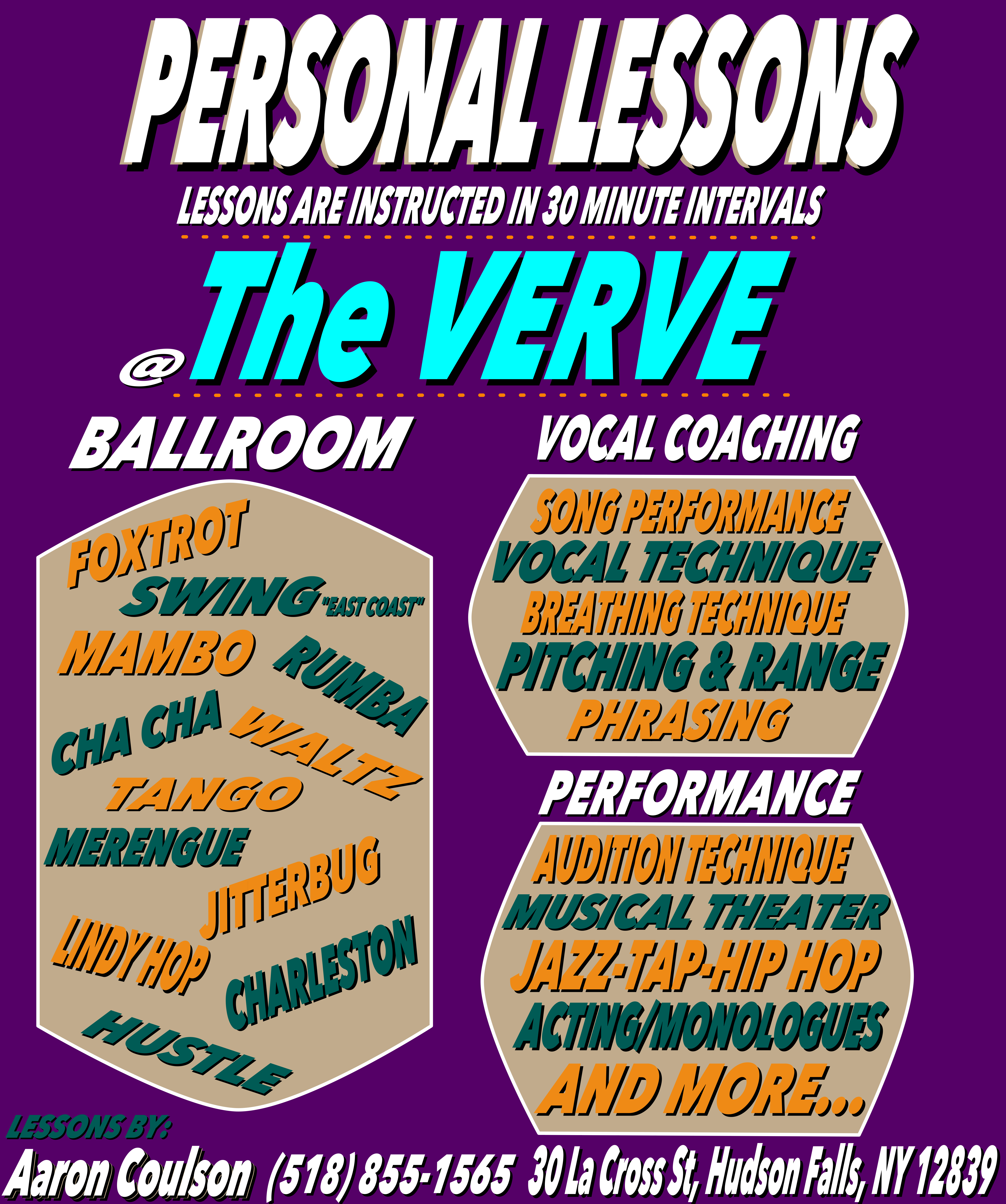 PERSONAL LESSONS