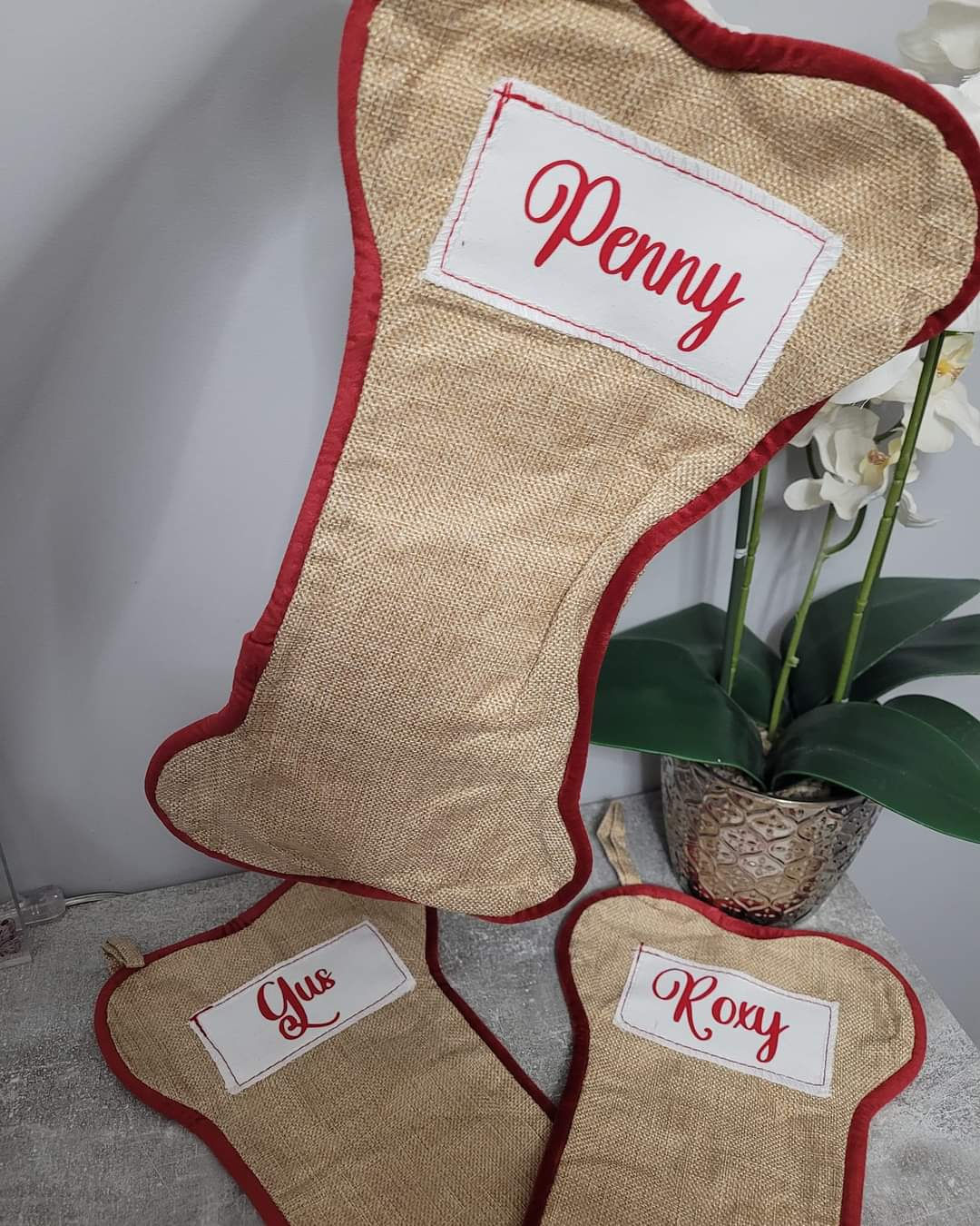 Bone Christmas stocking 