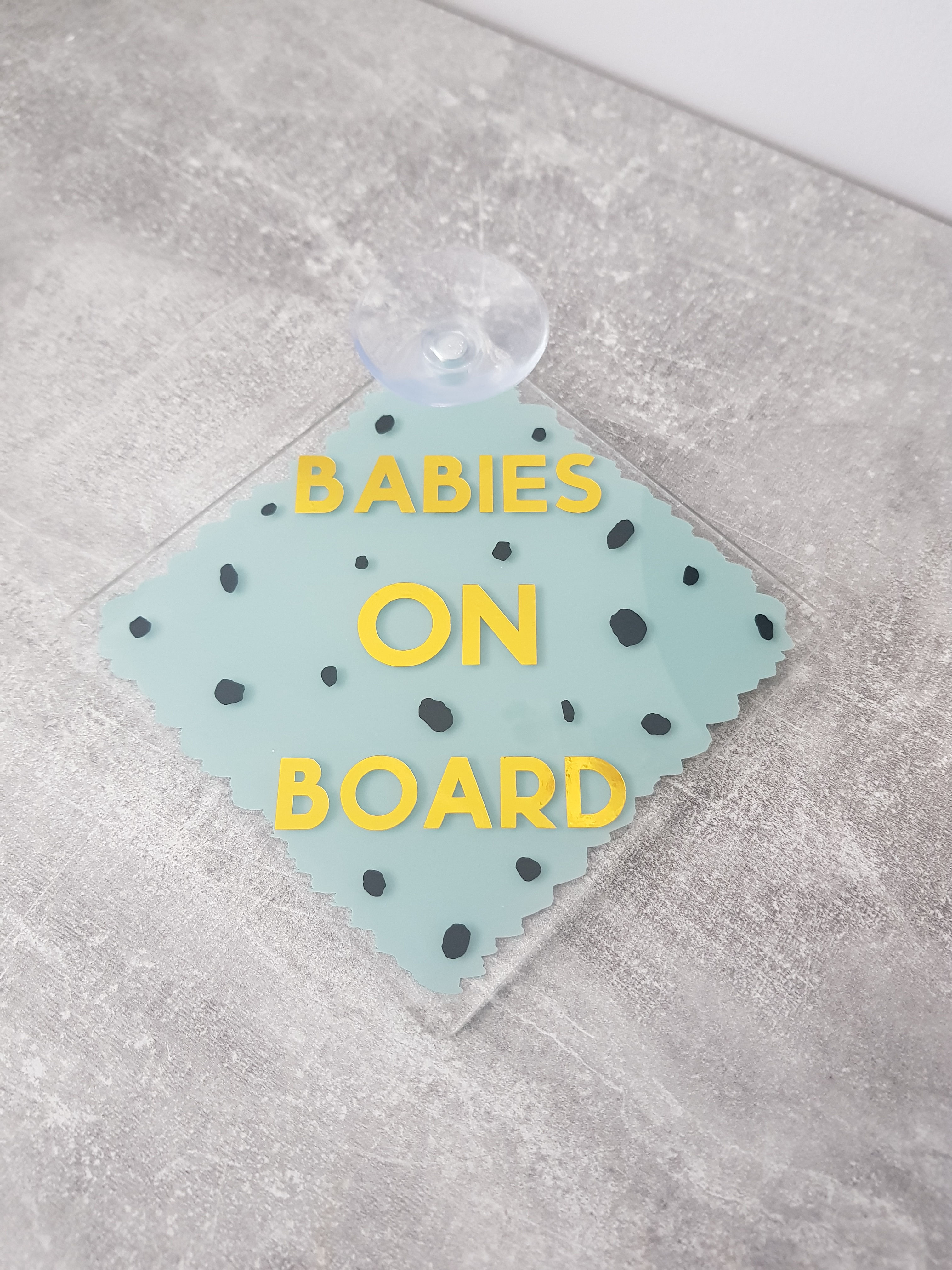 Baby on board car sign 