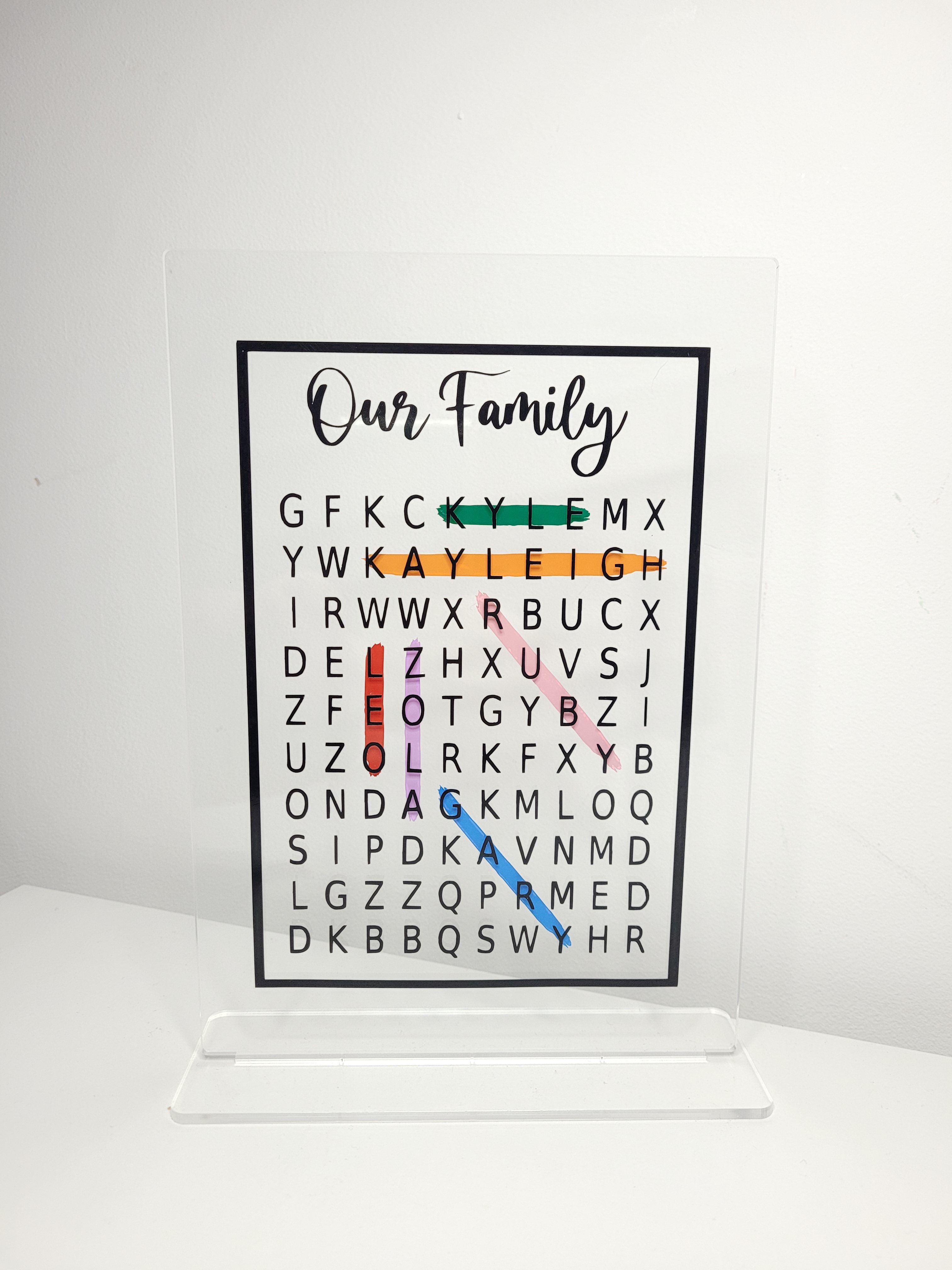 Family wordsearch
