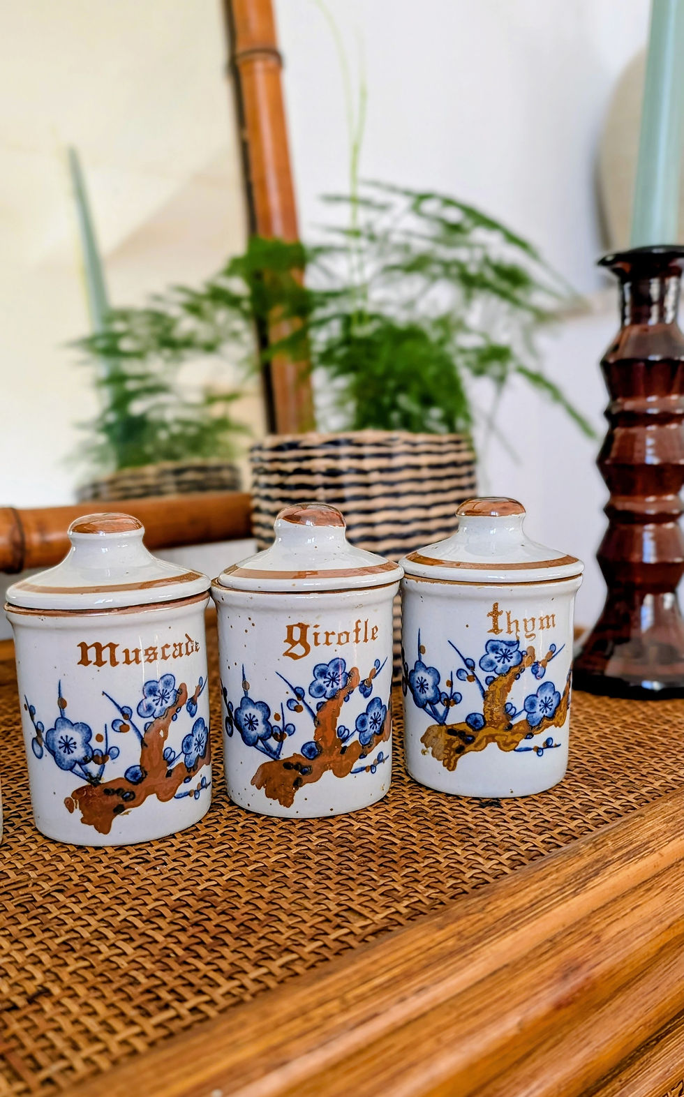 Miniature : POTS À ÉPICES " DÉCOR ASIE"