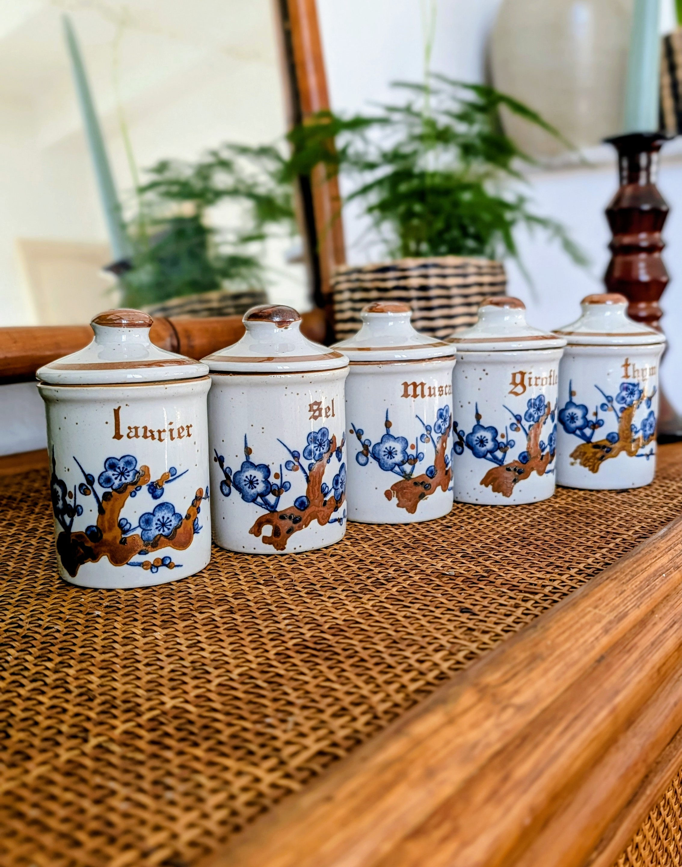 POTS À ÉPICES " DÉCOR ASIE"