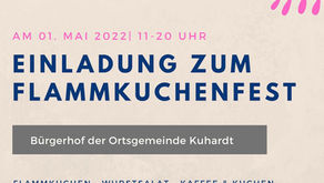 Einladung zum Flammkuchenfest am 01.05.2022