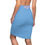 Thumbnail: Roller WASH™ (BLUE & PINK Women's Pencil Skirt)