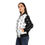 Thumbnail: The CASTLE-ON-WEST STREET™ (BLK & White Women's Bomber Jacket)