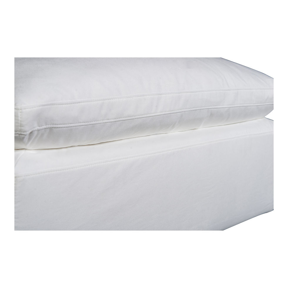 Thumbnail: TERRA CONDO OTTOMAN LIVESMART FABRIC CREAM