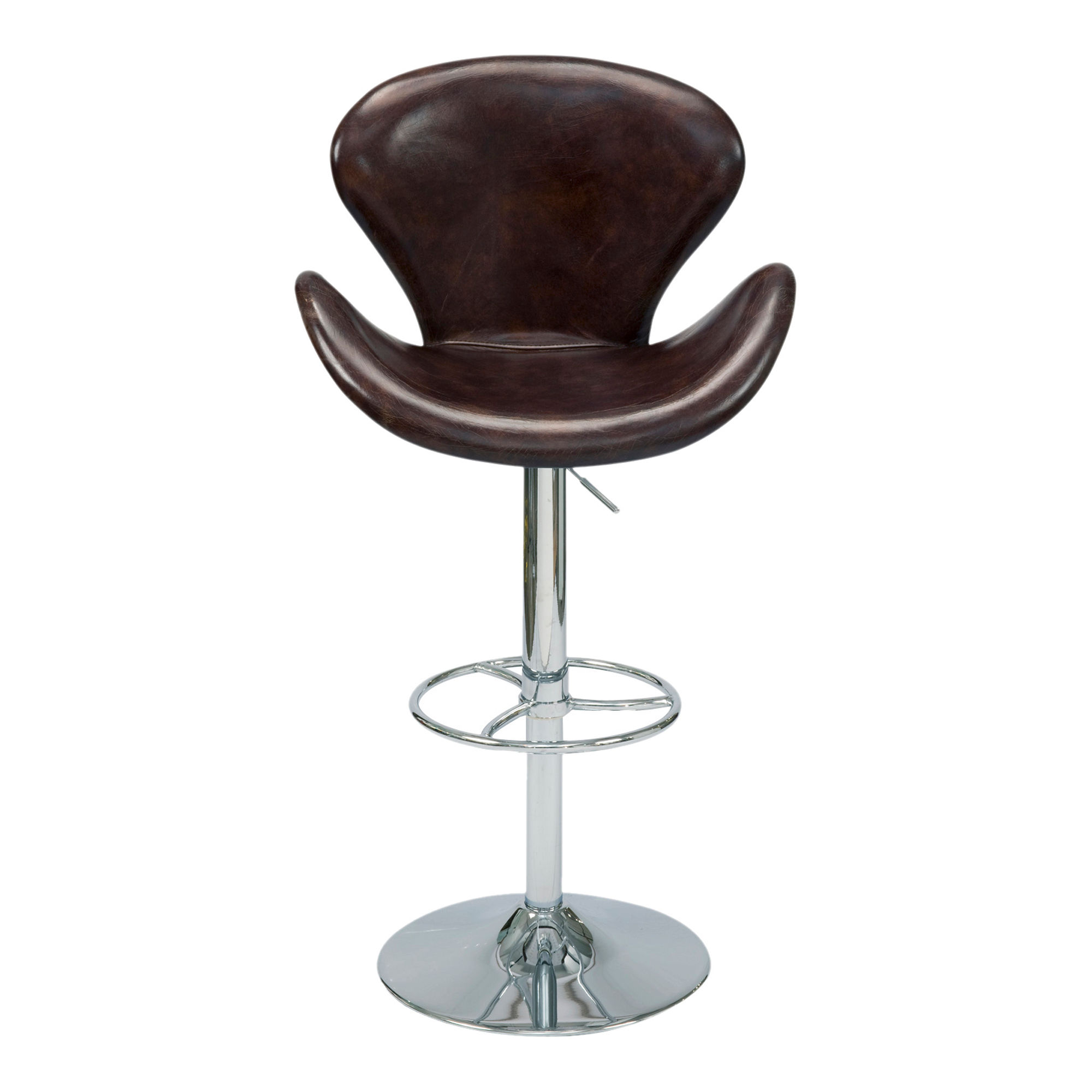 BRIGHTON SWIVEL ADJUSTABLE STOOL BROWN