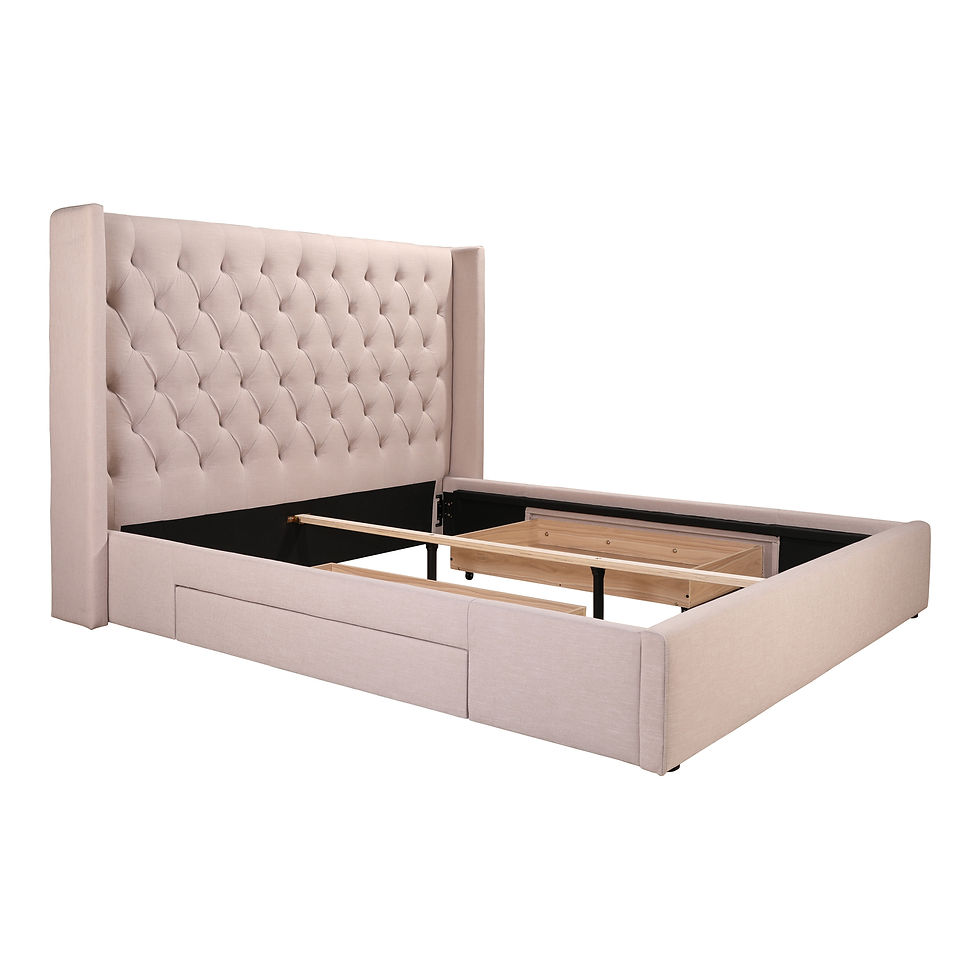 Thumbnail: BLAIR 2-DRAWER CALIFORNIA KING BED CAPPUCCINO
