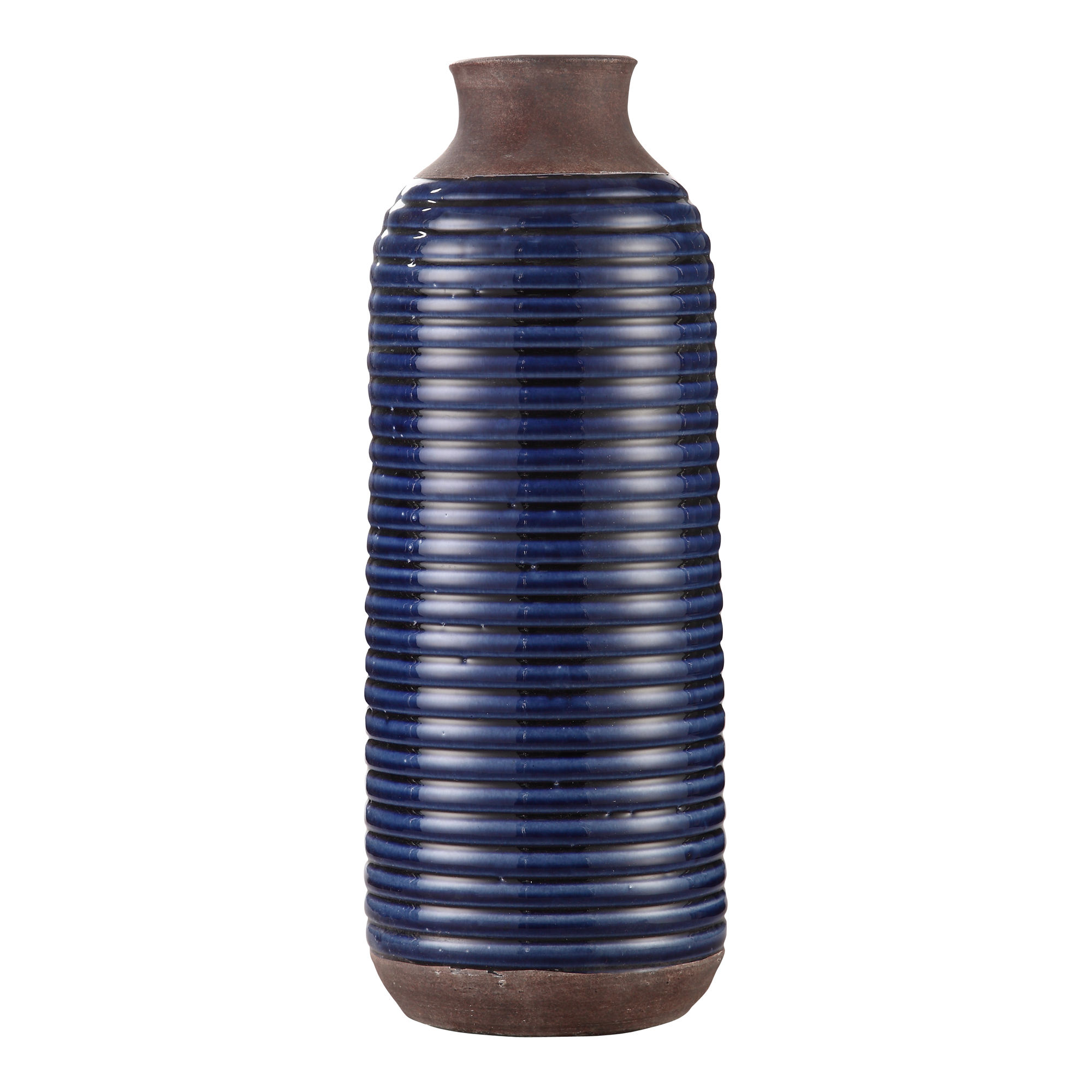 ALEXANDRIA VASE TALL BLUE