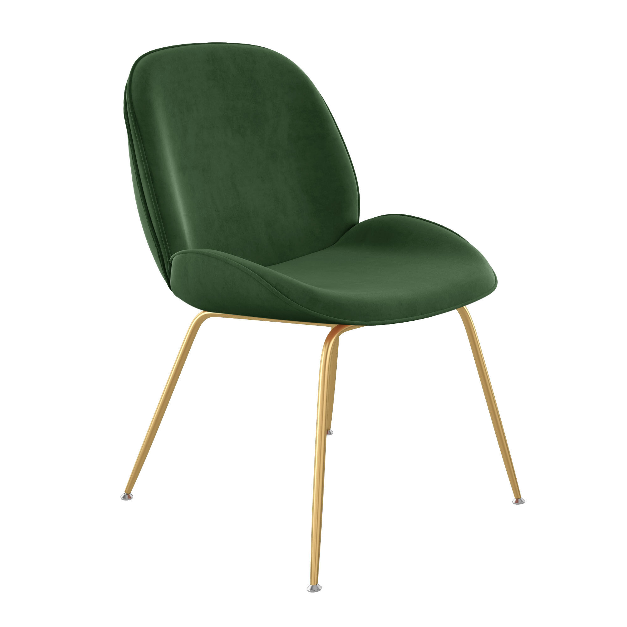 Biza Velvet Gold Dining Chair (Set of 2)