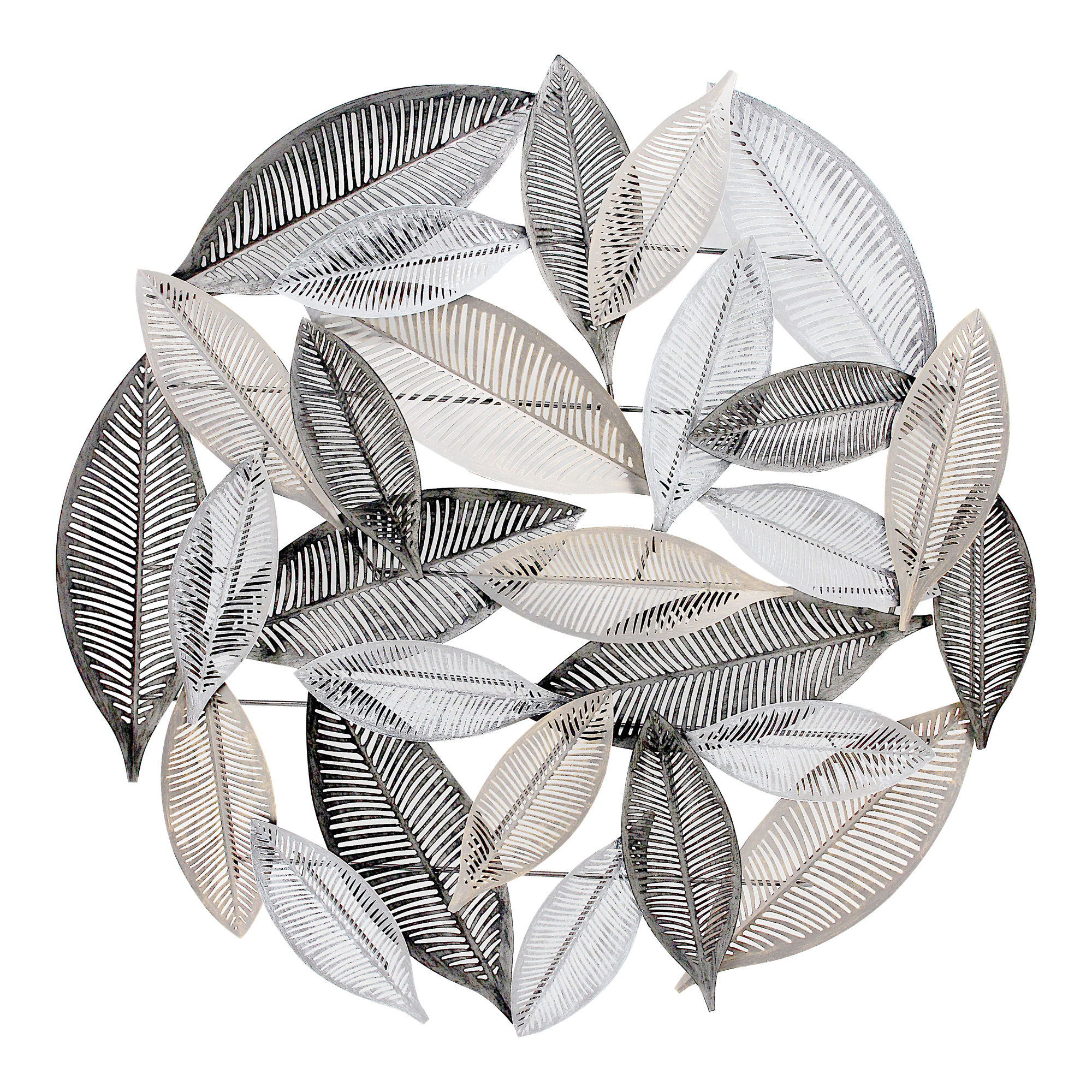 METALLIC LEAVES WALL DÉCOR