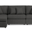 Thumbnail: Beckham Small Chaise Sectional Charcoal