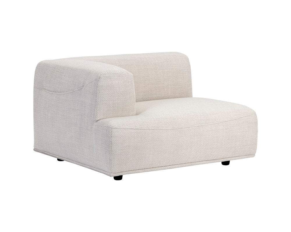 Darren Modular—Left Armchair - Stucco