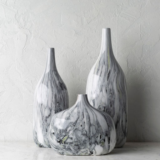 Thumbnail: Marble Vases (3 Colors, Set of 3)