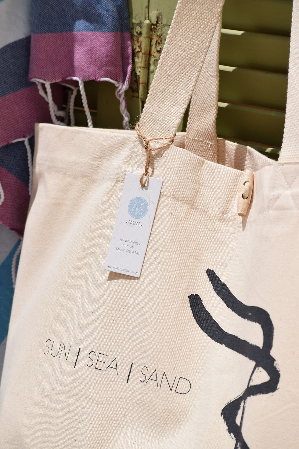 Thumbnail: ORGANIC COTTON TOTE BAG Sacred Olive Oil