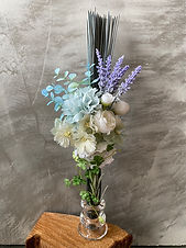 Rin3023 カラーイグサブーケ S ミックスフラワーLT/BL size H36〜37 W145 ¥4,500.jpg