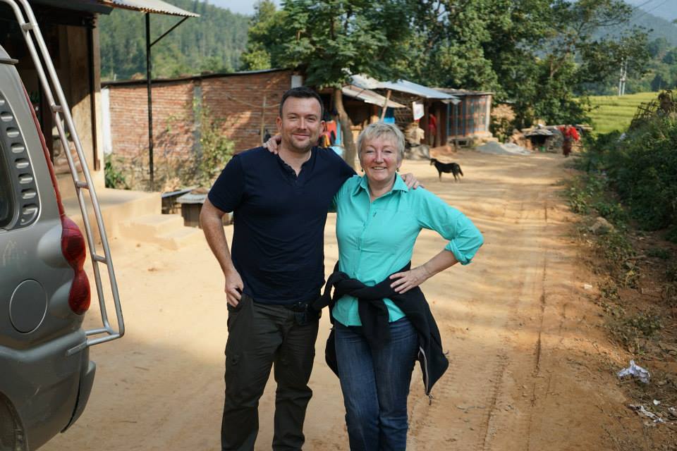 Scott & Robyn on the road to Dhading