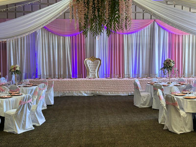 "Romantic outdoor wedding decor by Event Planning Salinas featuring floral centerpieces, elegant table setups, and premium rental services in Salinas, California."
"Vibrant quinceañera celebration with custom balloon arches, themed decorations, and stylish rentals by Event Planning Salinas in Salinas, CA."
"Whimsical baby shower setup with soft pastel décor, table arrangements, and event rentals by Event Planning Salinas, serving Salinas, California."
"Festive graduation party layout with themed balloon columns, branded decorations, and complete rental packages by Event Planning Salinas in Salinas."