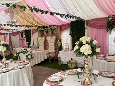 "Romantic outdoor wedding decor by Event Planning Salinas featuring floral centerpieces, elegant table setups, and premium rental services in Salinas, California."
"Vibrant quinceañera celebration with custom balloon arches, themed decorations, and stylish rentals by Event Planning Salinas in Salinas, CA."
"Whimsical baby shower setup with soft pastel décor, table arrangements, and event rentals by Event Planning Salinas, serving Salinas, California."
"Festive graduation party layout with themed balloon columns, branded decorations, and complete rental packages by Event Planning Salinas in Salinas."