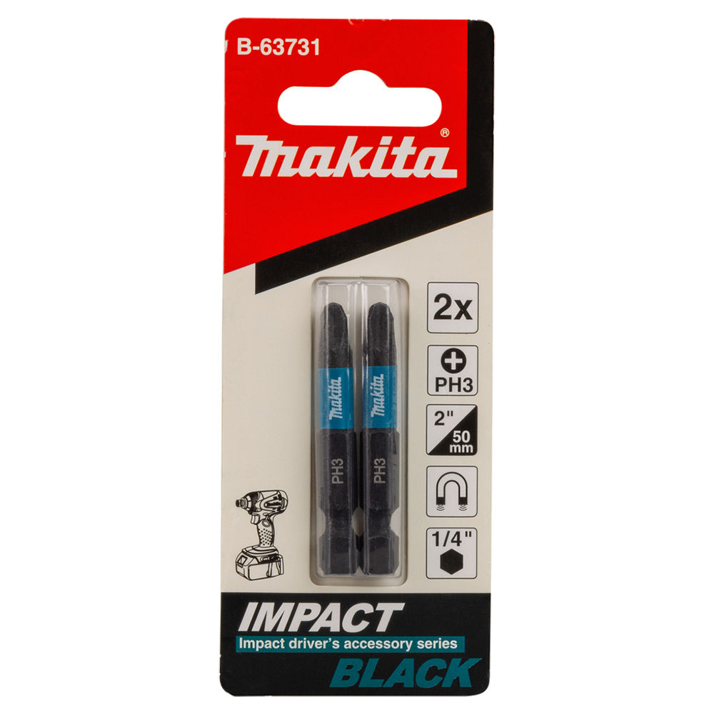 Біта PH3 50 мм Impact Black 2 шт Makita B-63731