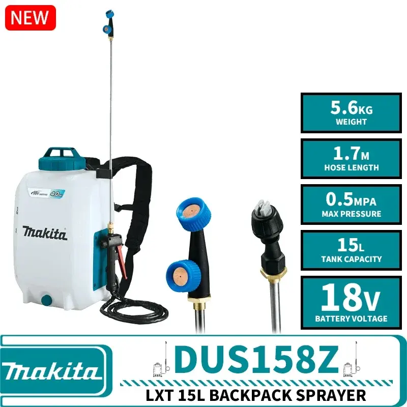 Акумуляторний садовий обприскувач Makita DUS158Z