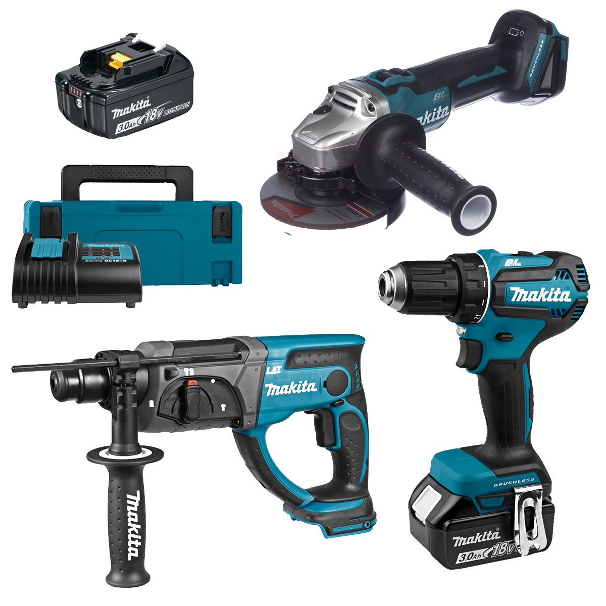 Акційна пропозиція!!! Набір Makita SET-DGA511Z-1025