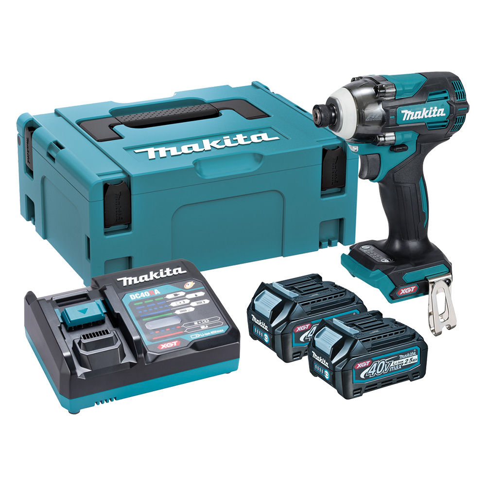 Акумуляторний ударний гвинтокрут XGT 40 V MAX Makita TD004GD201