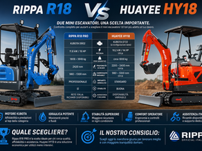 Rippa R18 vs HY18 | Confronto Mini Escavatore 1.8 Ton