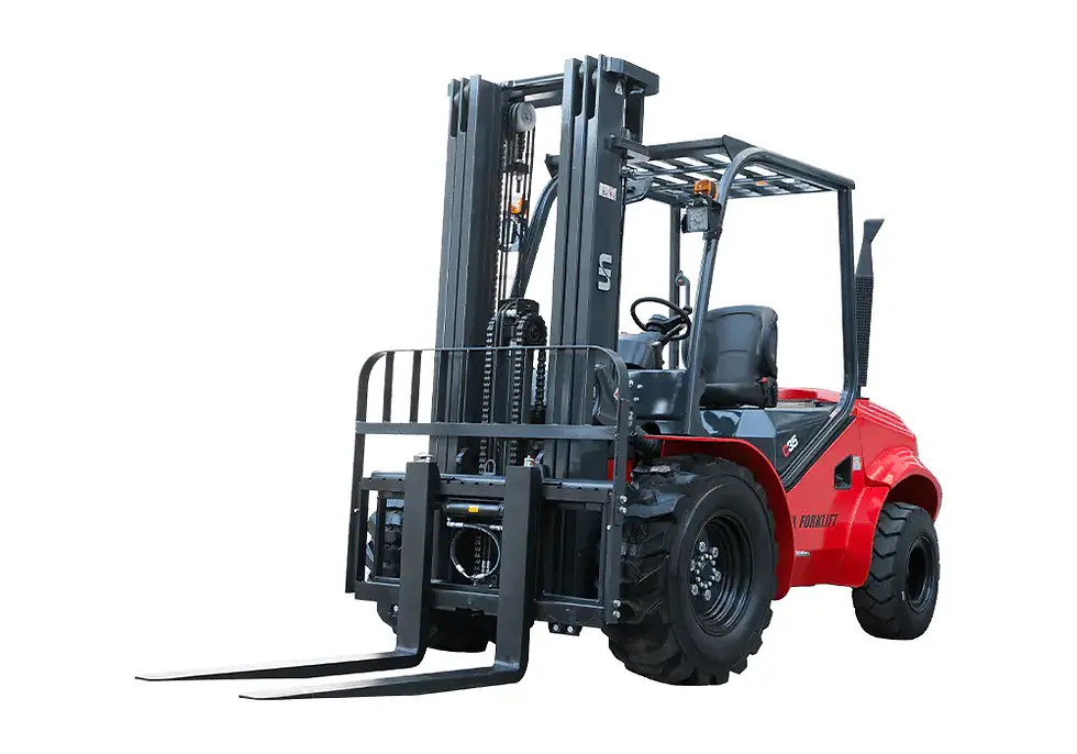 Miniatura: Transpallet elettrico rosso, ruote grandi, sollevamento pesante, LA SCALEIA SRL
