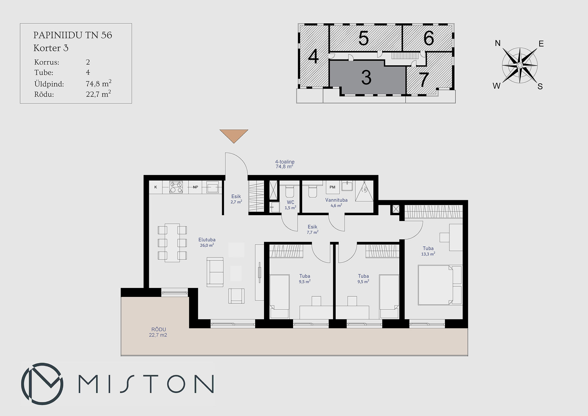Floor plan of the new development