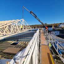 Prefab house installation