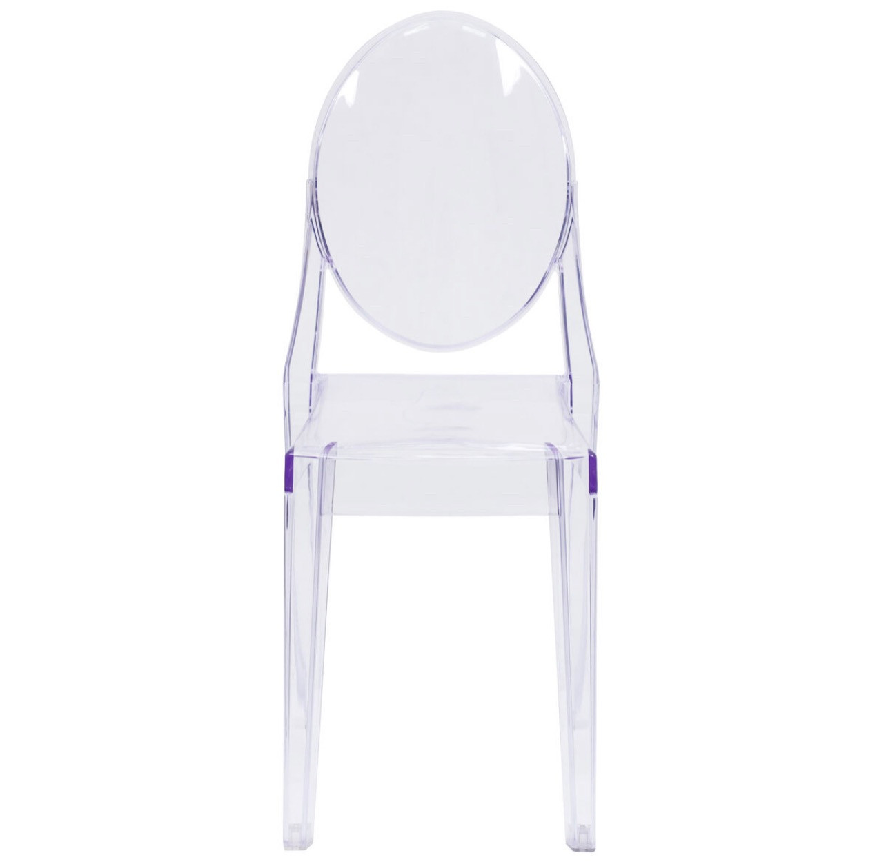 Clear Armless Ghost Chairs  