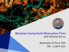 March Event Recap: Obstacles Facing Earth Observation Firms, with Nicholas Borroz