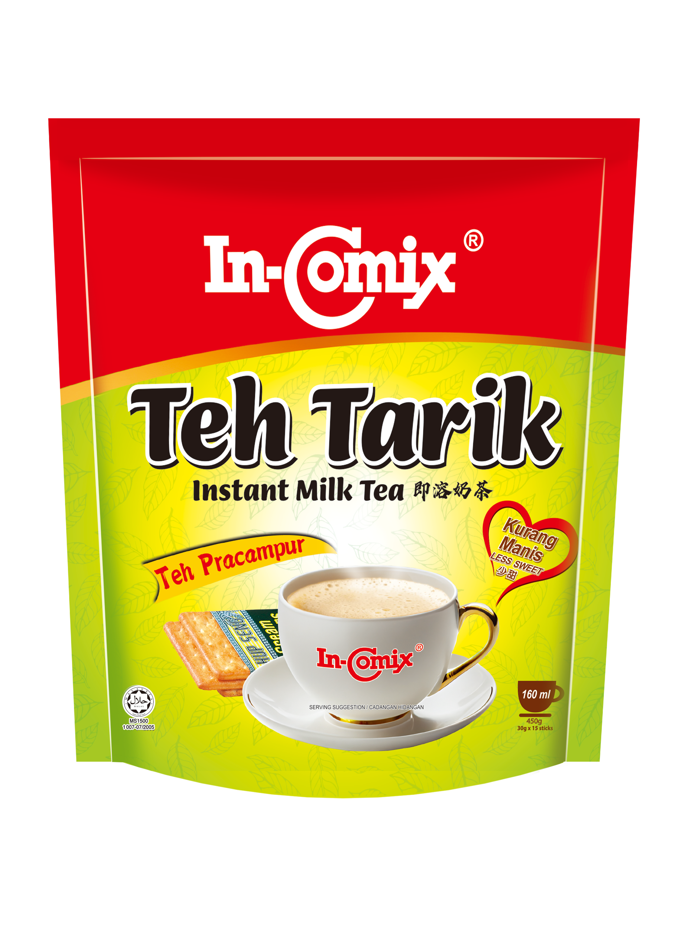 Instant Milk Tea Less Sweet 30g x 15s