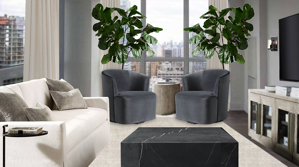 Modern living room from Erskine Avenue project