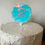 Thumbnail: Acrylic Scalloped Birthday Cake Topper