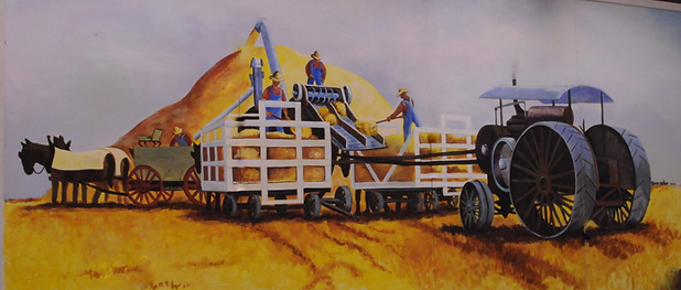 Country Threshing Days mural | Goessel Museum