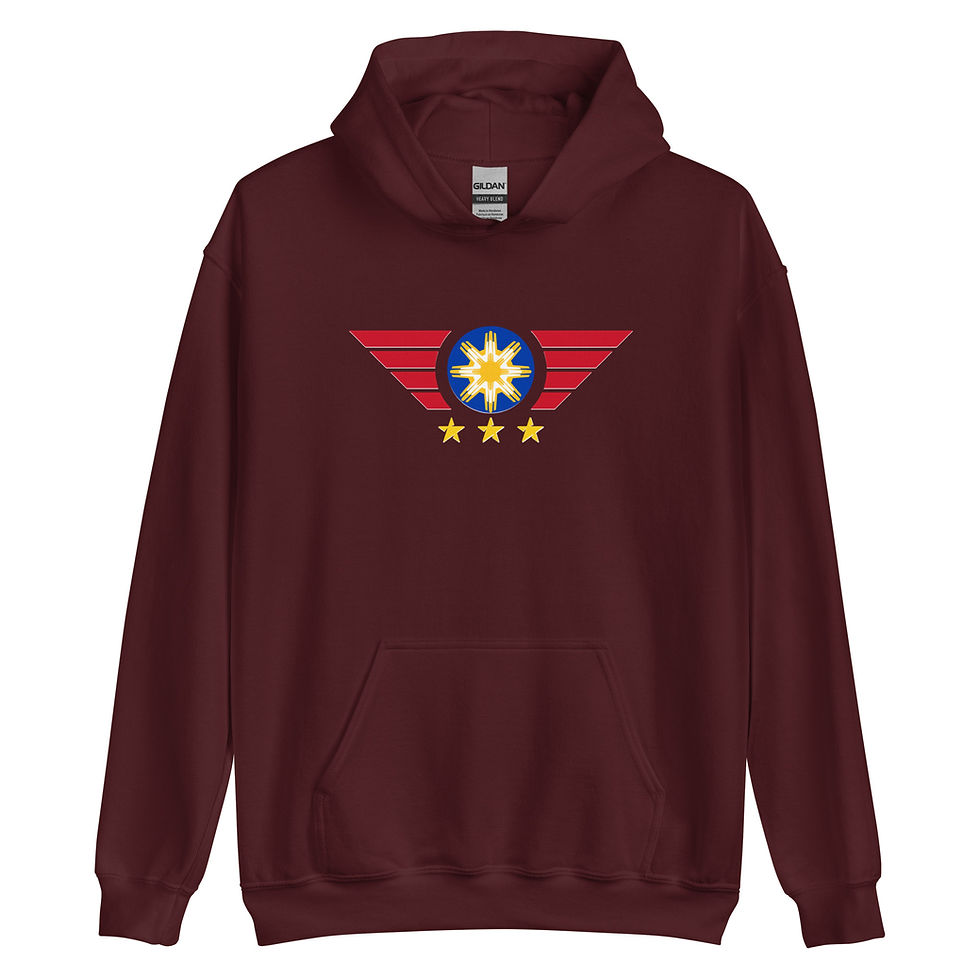 Thumbnail: Philippine 3 Star and Sun Design Unisex Hoodie