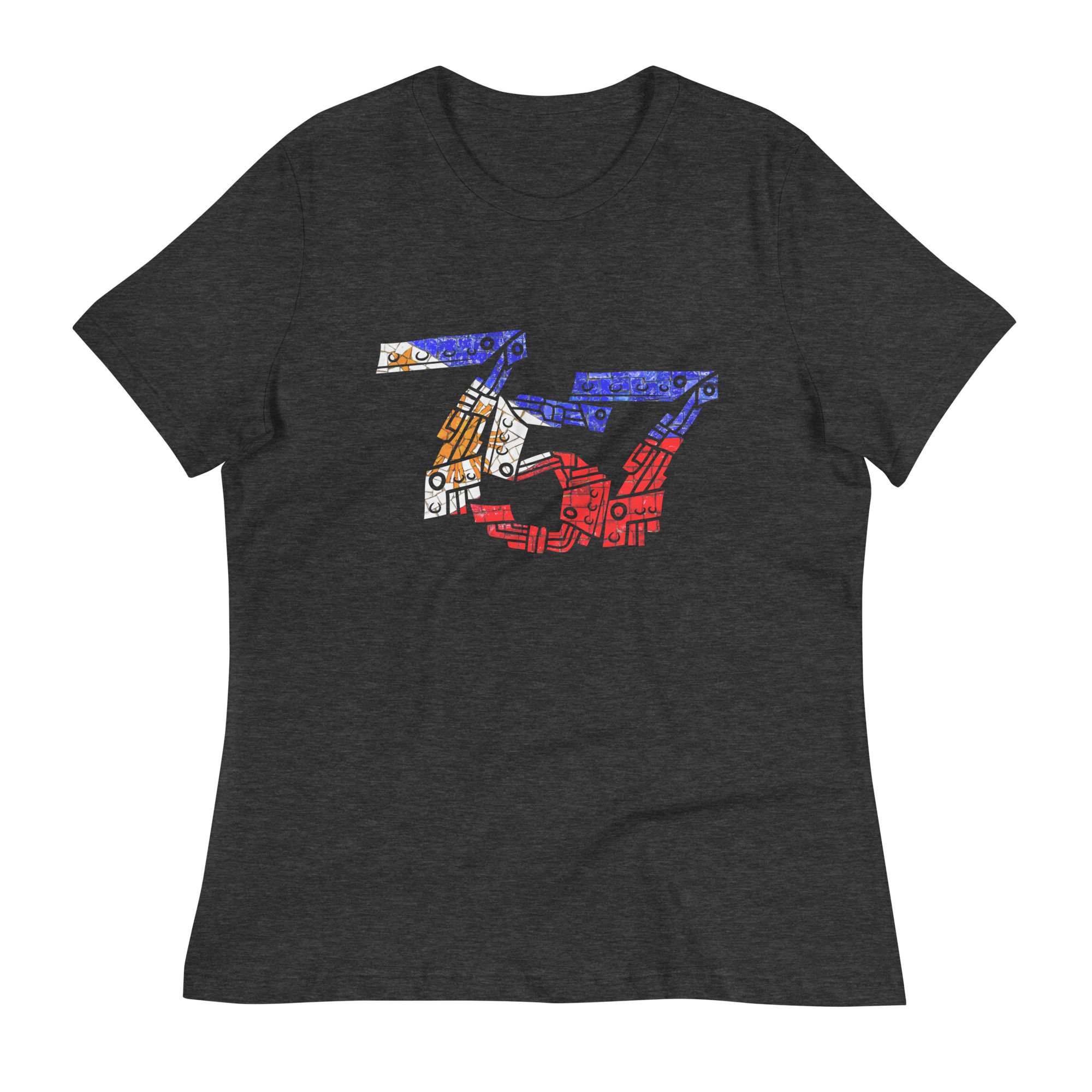Womens 757 Area Code Typography With Philippine Flag