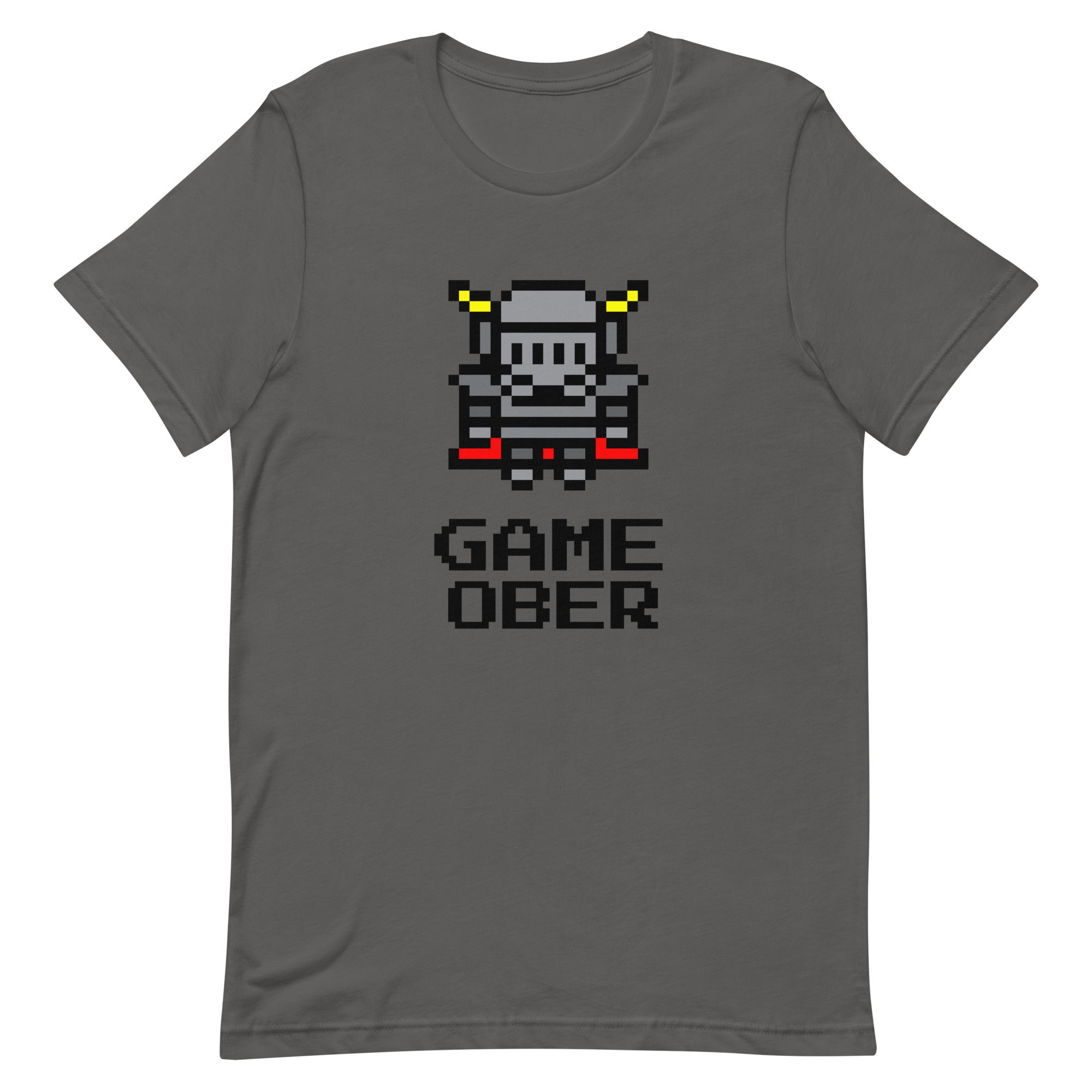 Unisex GAME OBER With 8bit Knight Blk