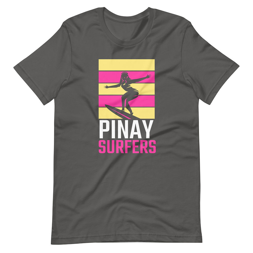 Thumbnail: Unisex Pinay Surfers With Yellow And Pink Bars