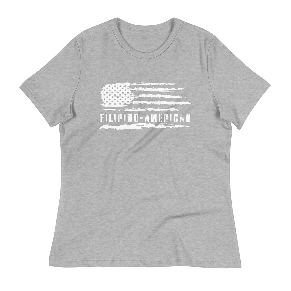 Thumbnail: Womens Filipino American USA Flag