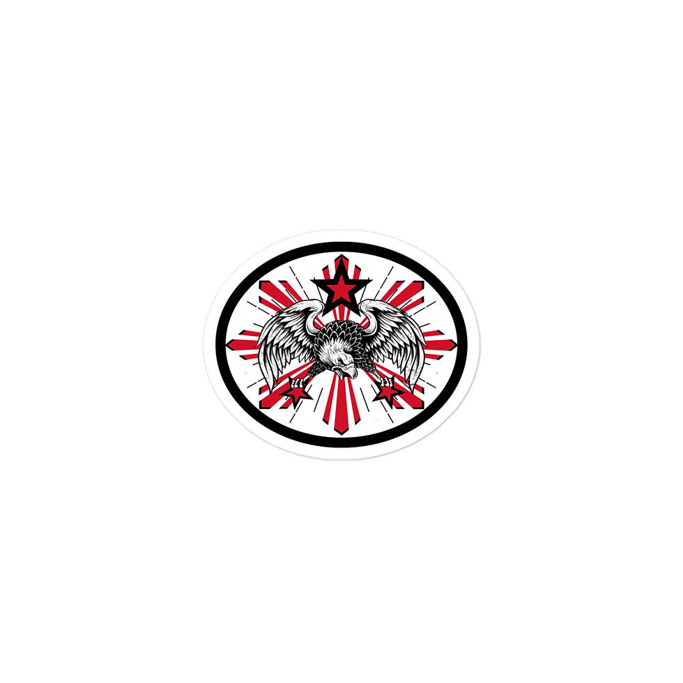 Thumbnail: Filipino American Eagle No Bubble Sticker