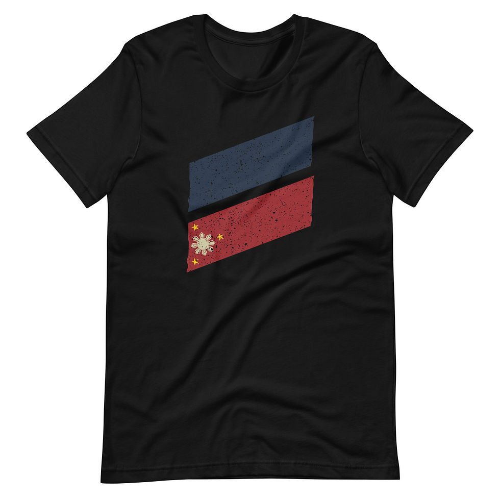 Thumbnail: Unisex Deconstructed Philippine Flag Stripes With Sun And Stars