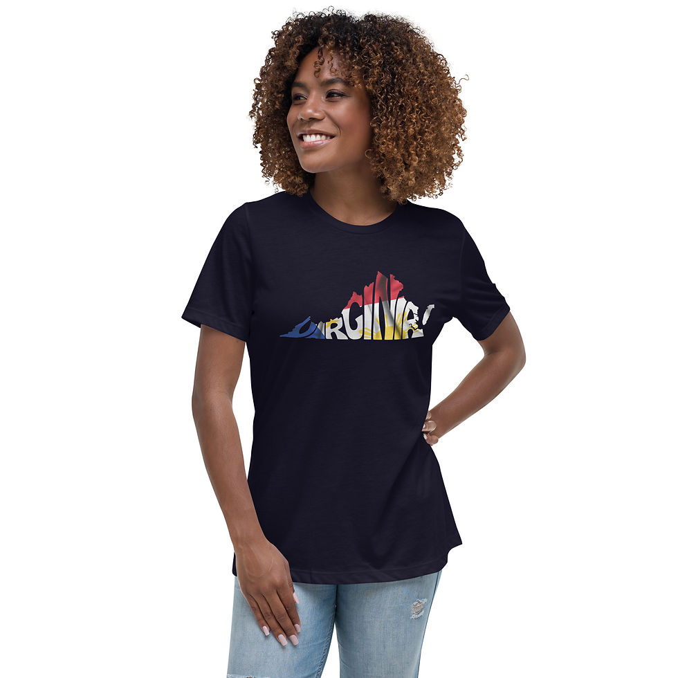 Thumbnail: Womens Virginia Filipino American Typography With Philippine Flag